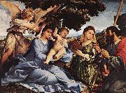 Lorenzo Lotto Madonna and Child with Saints and an Angel oil painting